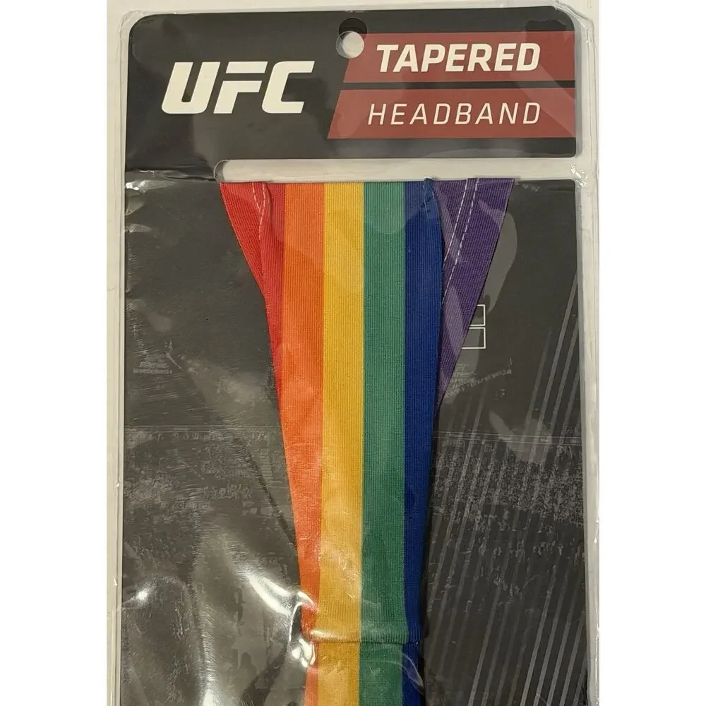 UFC Tapered Headband Rainbow NEW NIP